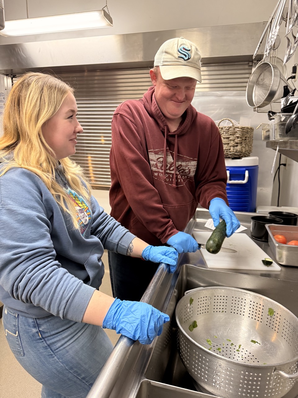 Cooking at camp